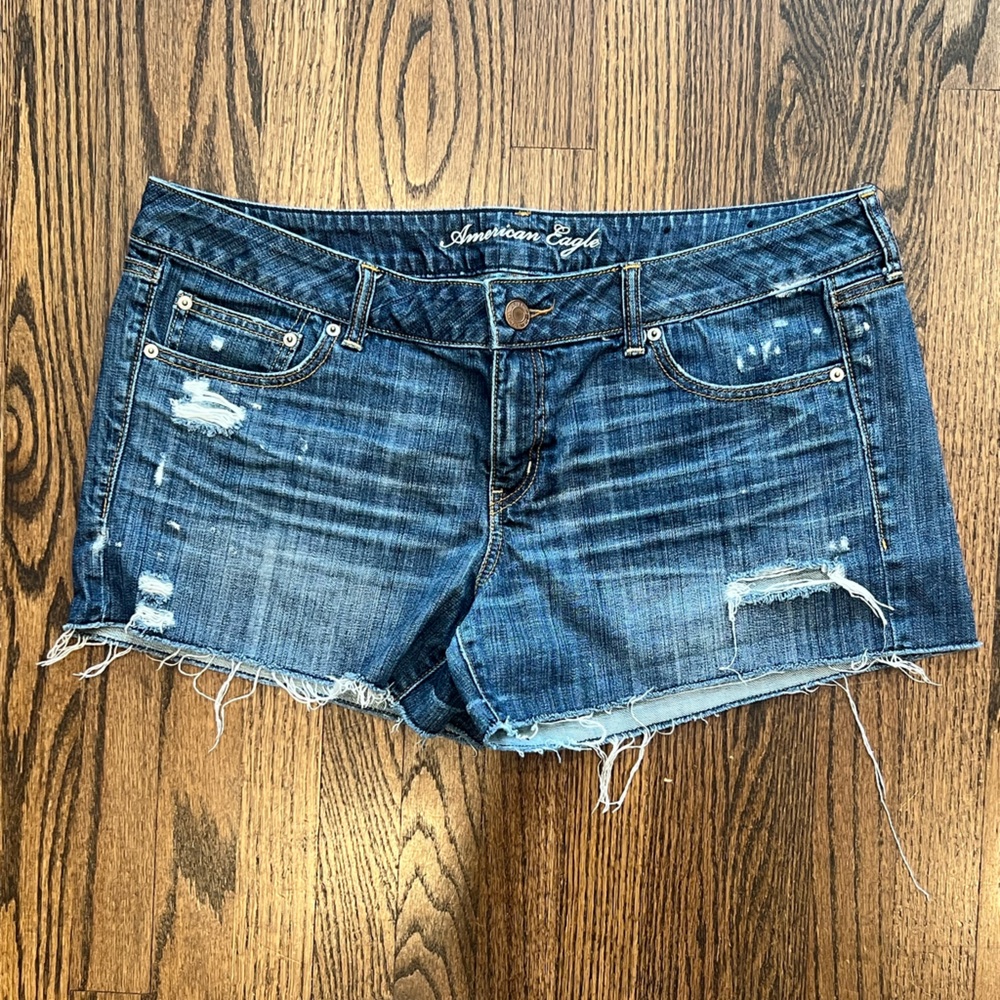 American Eagle Distressed Denim Shorts